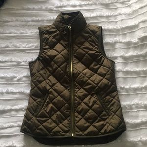 Olive green vest